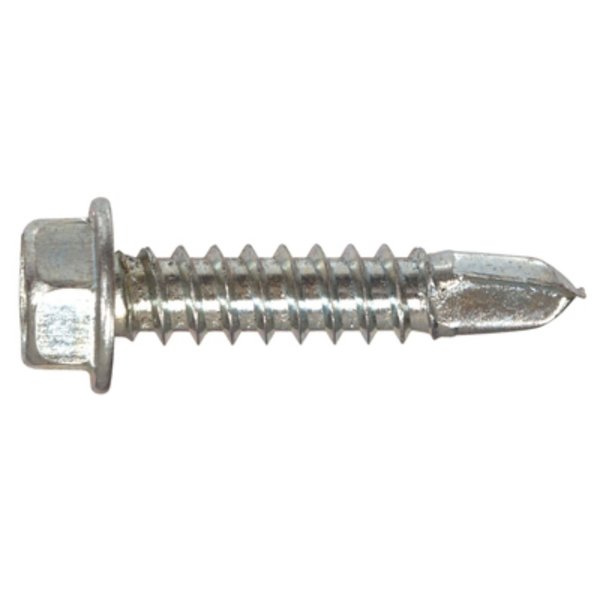 Hillman Self-Drilling Screw, 1.5" x 12 in, Zinc Plated Steel Hex Head Hex Drive 47221